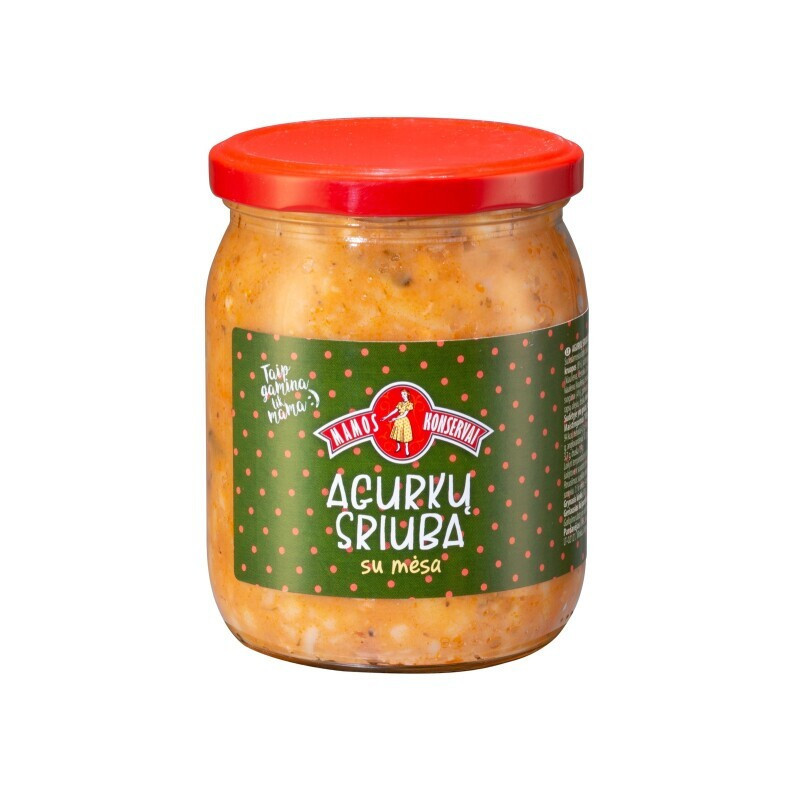 Agurkų sriuba su mėsa MAMOS KONSERVAI 500 g