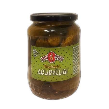 Agurkėliai marinuoti MAMOS KONSERVAI, 680 g