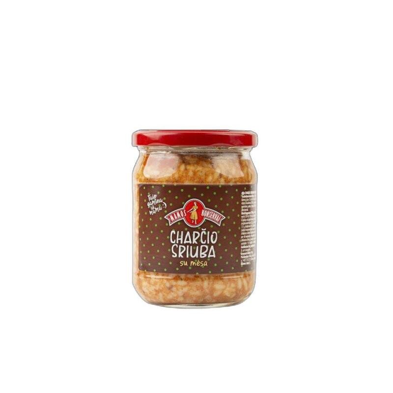Charčio sriuba MAMOS KONSERVAI su mėsa, 500 g