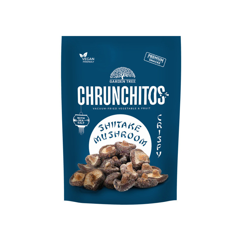 Vakuume kepinti grybai CHRUNCHITOS SHIITAKE MUSHROOM, 60 g