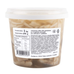 Silkių filė gabal. su svogūnais marinate 1kg