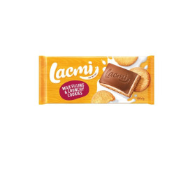 Pieninis šokoladas LACMI su pieniniu įd. ir saus., 100 g