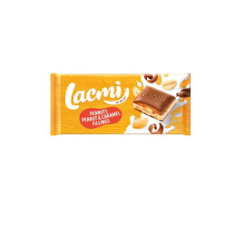 Pieninis šokoladas LACMI su žemės rieš. ir karamele, 87 g