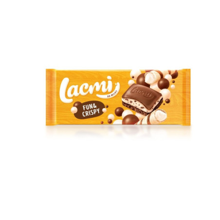 Pieninis šokoladas LACMI FUN AND CRISPY, 85 g