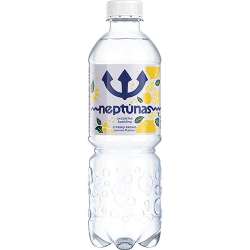 Gazuotas mineralinis vanduo NEPTŪNAS citrinų sk., 500 ml