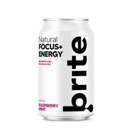Energinis gėrimas BRITE, nat., aviečių ir metų sk., 330 ml
