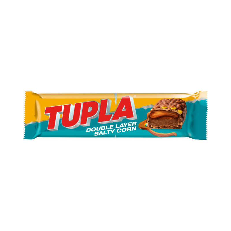 Šokoladinis batonėlis TUPLA SALTY CORN, 48 g