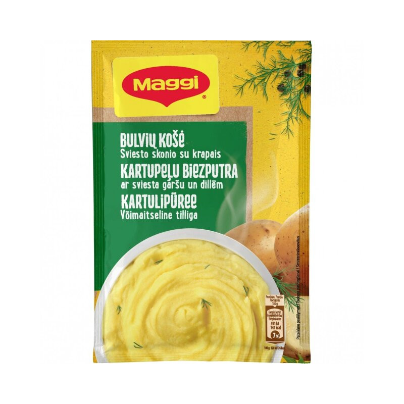 Sviesto sk. bulvių košė su krapais MAGGI, 35 g