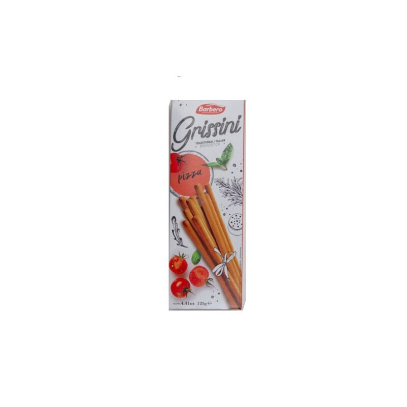 Duonos lazdelės BARBERO, picos skonio, 125 g