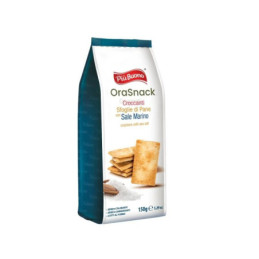 Krekeriai PIU BUONO su jūros druska, 150 g