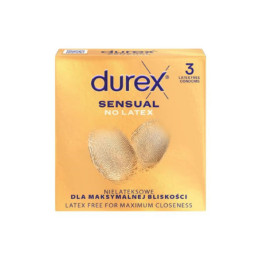 Prezervatyvai DUREX SENSUAL NO LATEX , 3vnt