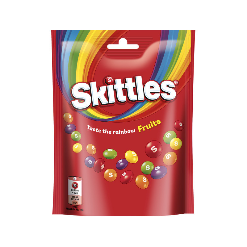 Dražė SKITTLES FRUITS, 152 g