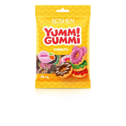 Želiniai saldainiai ROSHEN YUMMI GUMMI DONUTS, 70 g