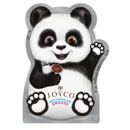 Pieninio šokolado dražė JOYCO, panda, 50 g