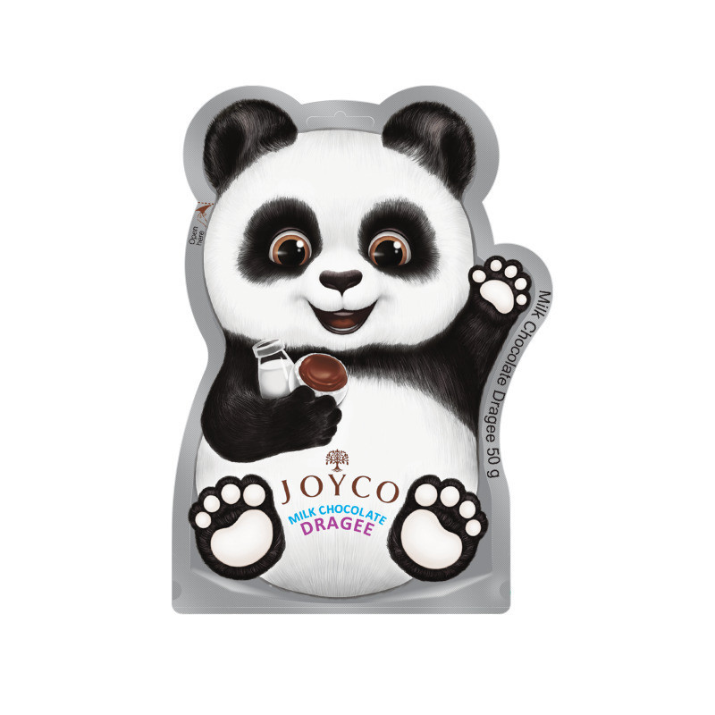 Pieninio šokolado dražė JOYCO, panda, 50 g