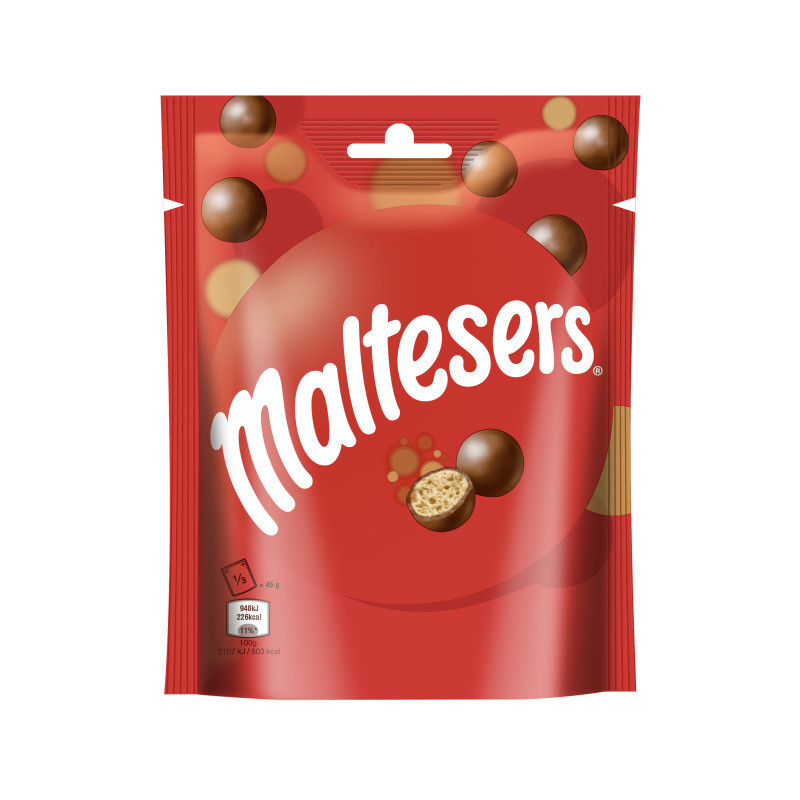 Šokoladiniai saldainiai MALTESERS, 135 g