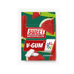 Kramtomoji guma V-GUM arbūzų skonio, 22,5 g