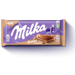 Pieninis šokoladas MILKA su lazdynų riešutų įdaru, 85 g