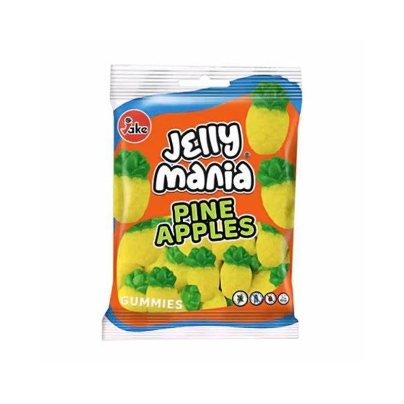 Guminukai JELLY MANIA, ananasų formos, 100 g