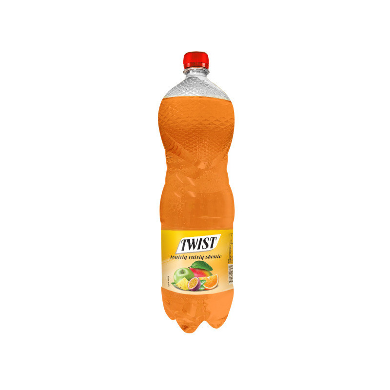 Gaivusis gėrimas TWIST, negazuotas, įvairių vaisių sk., 2 l