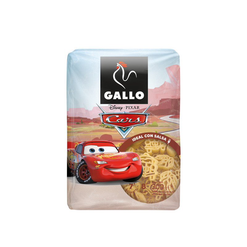 Kietųjų kviečių makaronai GALLO DISNEY CARS, 300 g