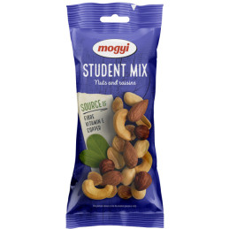 Riešutų mišinys MOGYI STUDENT MIX, su razinomis, 70 g