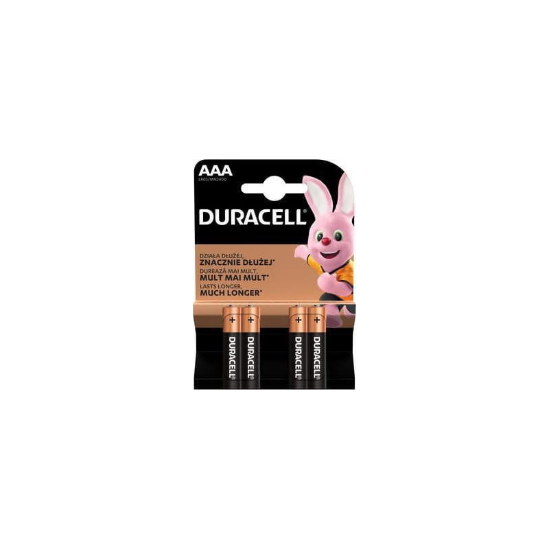 Elementai Duracell MN2400, AAA, 1.5 V, 4 vnt.