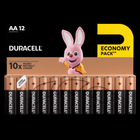 Baterijos DURACELL AA, LR6, 12vnt