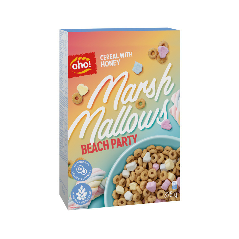 Sausi pusryčiai OHO Marsh mallows, 325 g