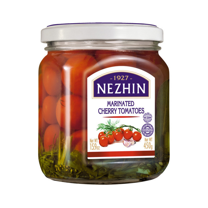 Marinuoti vyšniniai pomidorai NEZHIN, 450 g