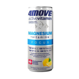 Vitamininis vanduo 4MOVE ACTIVE VITAMIN MAGNESIUM + VITAMINS, 330 ml