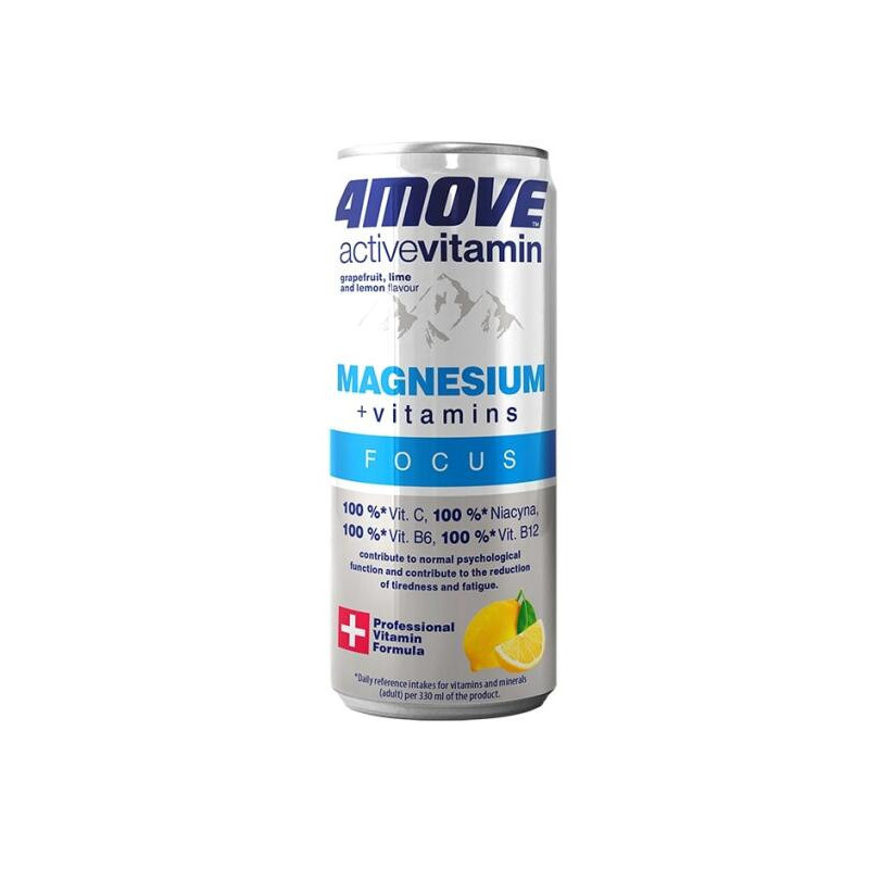 Vitamininis vanduo 4MOVE ACTIVE VITAMIN MAGNESIUM + VITAMINS, 330 ml