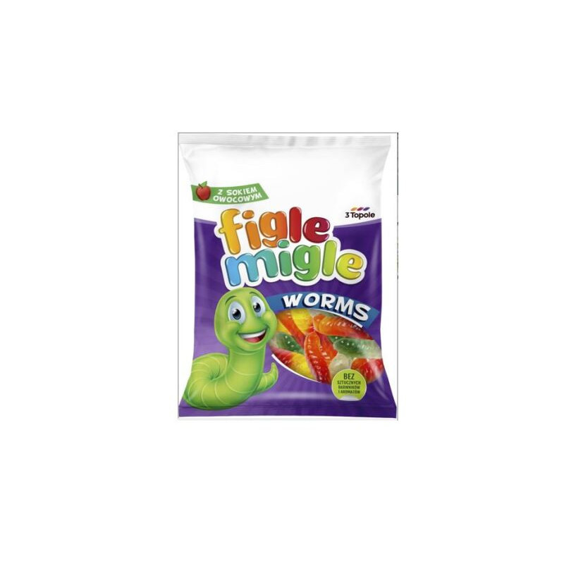 Guminukai FIGLE MIGLE WORMS, 80 g