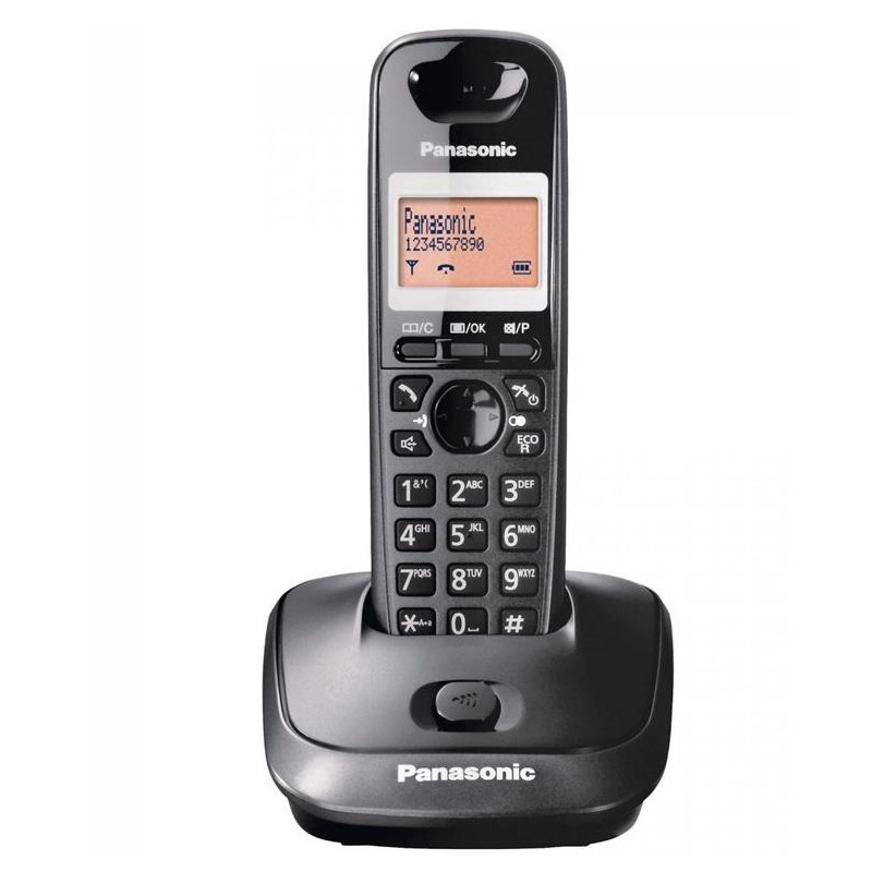 Belaidis telefonas Panasonic KX-TG2511FXT, juodas