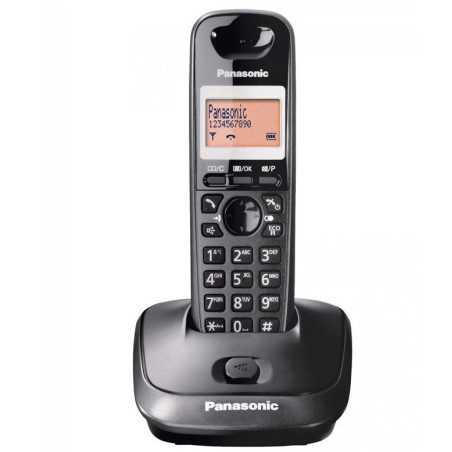 Belaidis telefonas Panasonic KX-TG2511FXT, juodas