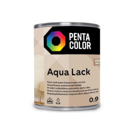 Akrilinis lakas Pentacolor Aqua Lack, pusiau matinis, 0.9 l