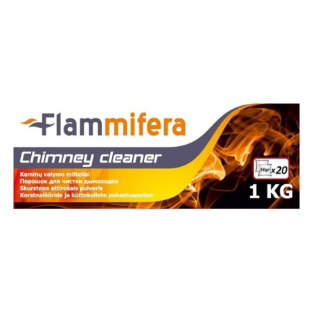 Kaminų valymo milteliai FLAMMIFERA Sadpal, 1 kg