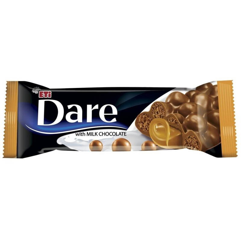 Vaflinis batonėlis DARE CARAMEL, 28 g