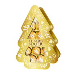 Saldainių rinkinys FERRERO ROCHER eglutė, 150 g