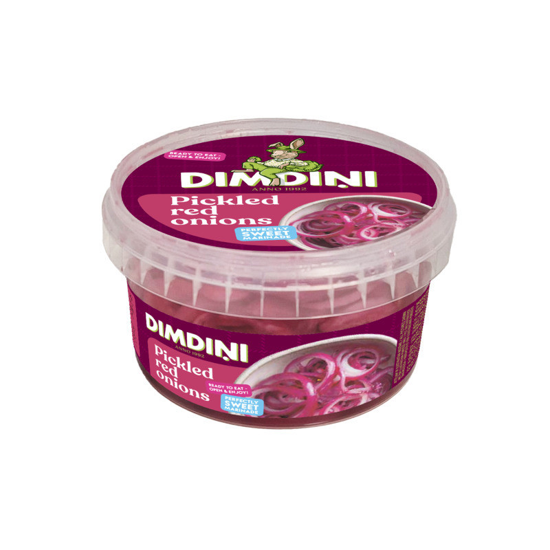 Marinuoti raudonieji svogūnai DIMDINI, 400 g, 1 vnt.