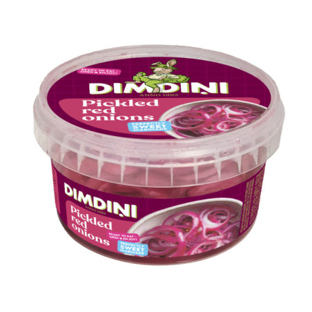 Marinuoti raudonieji svogūnai DIMDINI, 400 g, 1 vnt.
