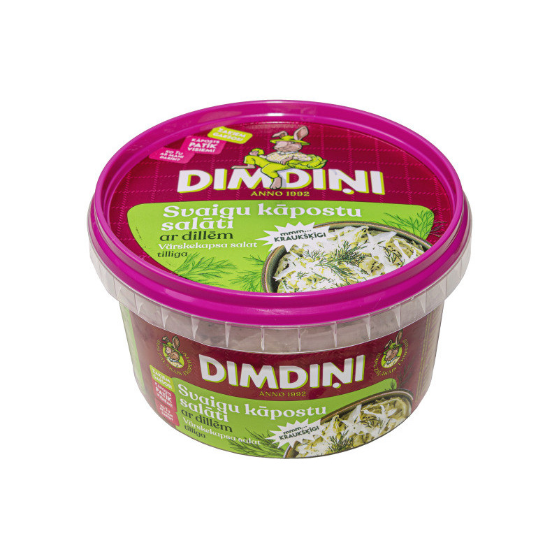 Kopūstų salotos su krapais DIMDINI, 400 g, 1 vnt.