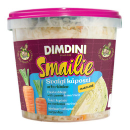 Marinuoti kopūstai su morkomis DIMDINI, 650 g, 1 vnt.