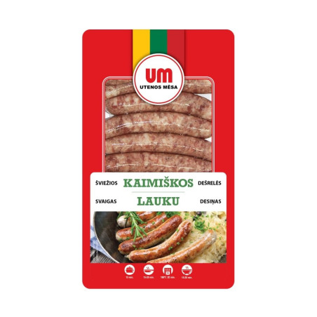 Šviežios KAIMIŠKOS dešrelės, atšaldytos, 500 g