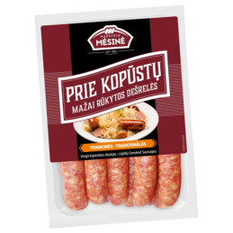 Mažai rūkytos dešrelės PRIE KOPŪSTŲ, 450 g