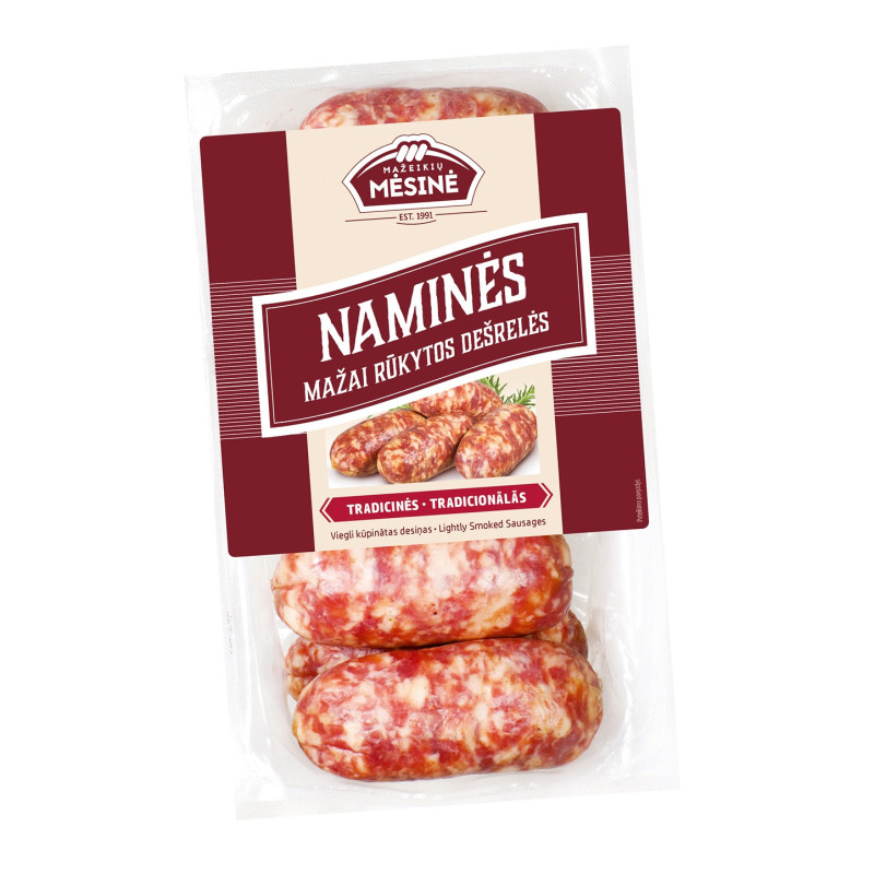 NAMINĖS mažai rūk. dešrelės, 530 g
