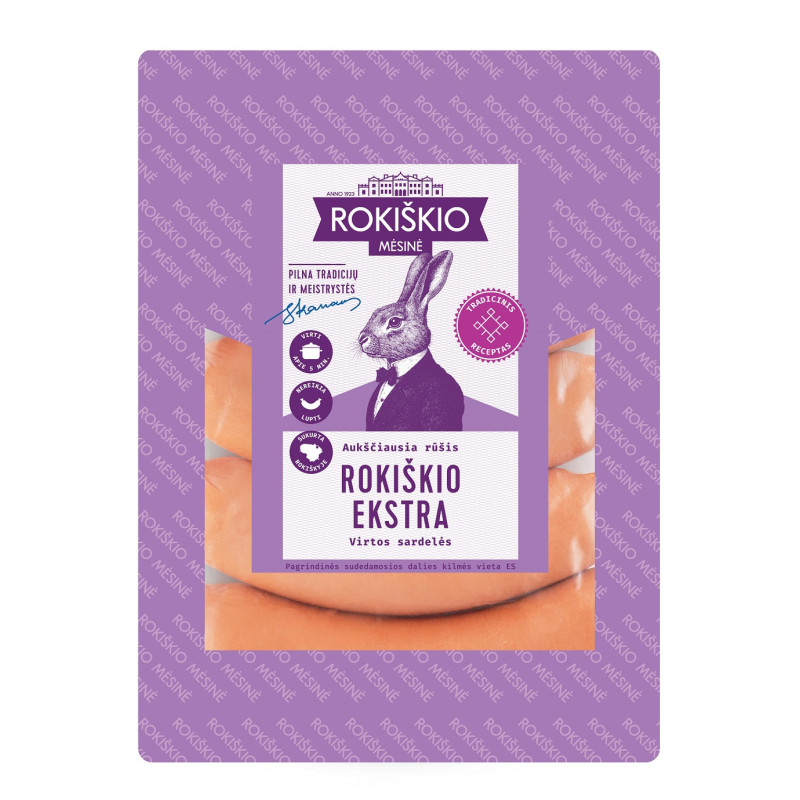 Virtos sardelės ROKIŠKIO EKSTRA, a.r., 500 g