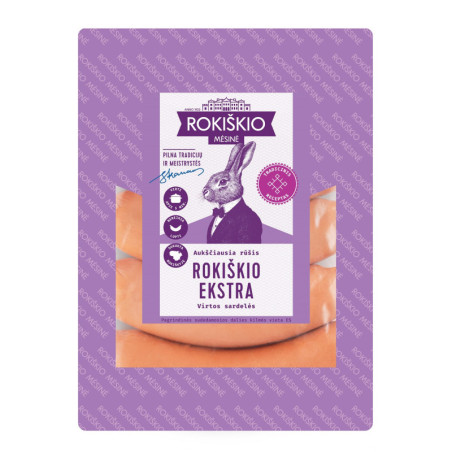 Virtos sardelės ROKIŠKIO EKSTRA, a.r., 500 g