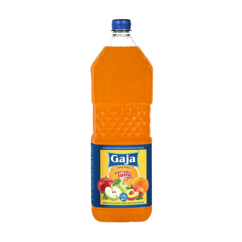 Negazuotas vaisių skonio gaivusis gėrimas GAJA, 2 l