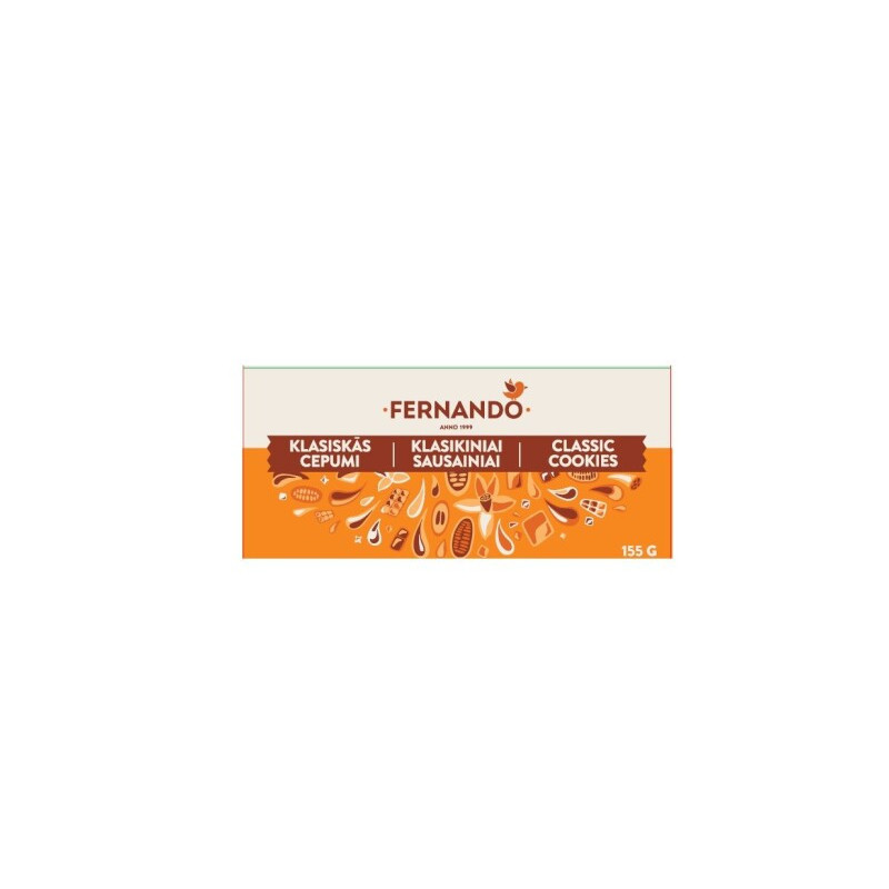 Sausainiai FERNANDO, klasikiniai, 155 g